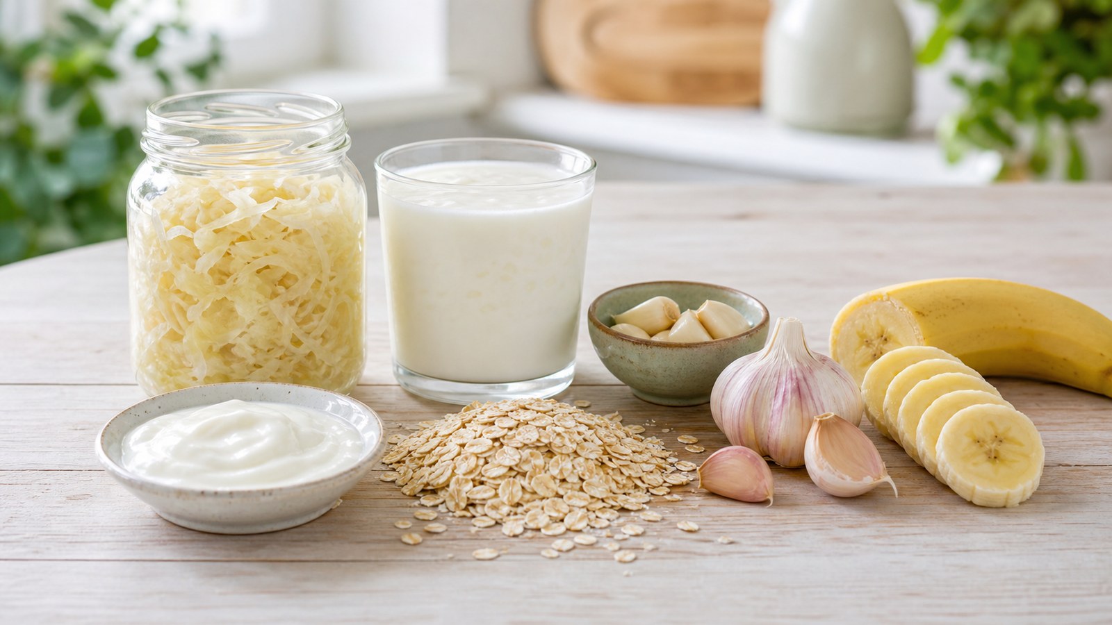 Fermented and fiber foods that support gut health
